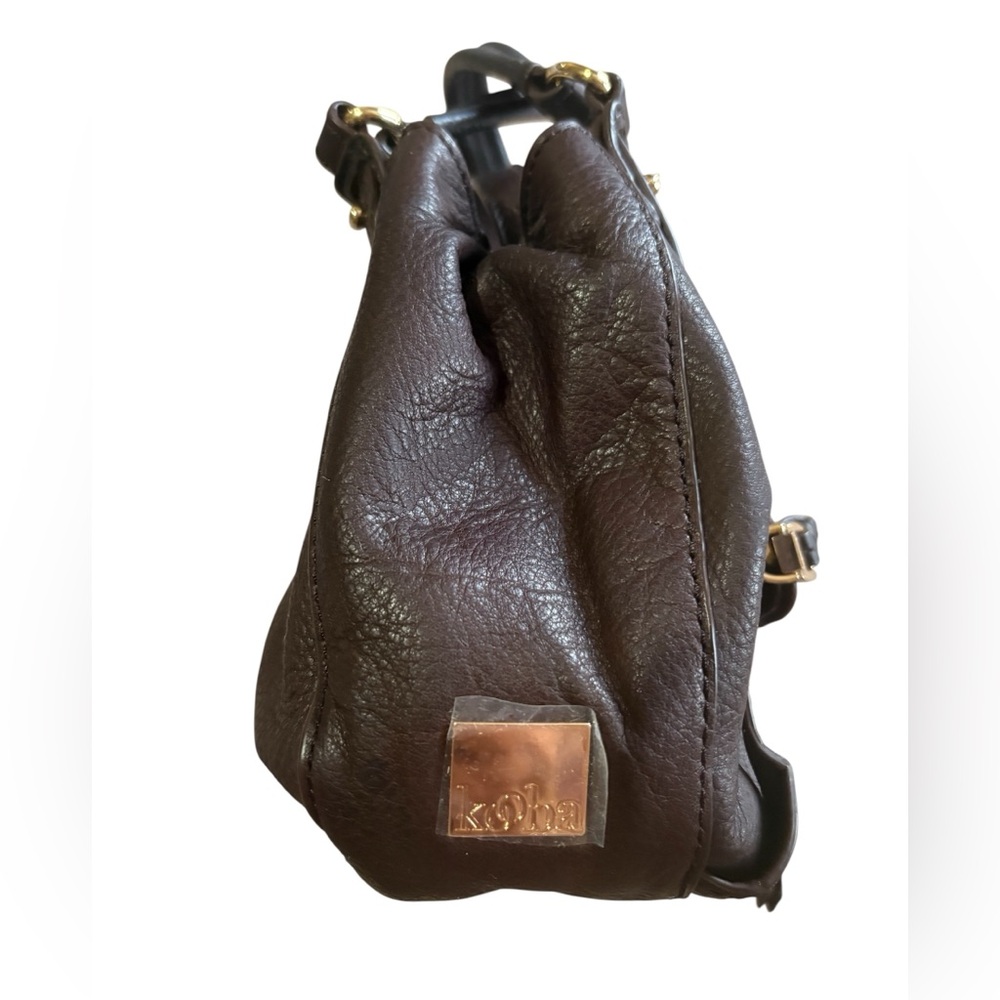 Kooba Mini Jonnie Brown Leather Python Embossed C… - image 3